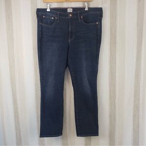 J. Crew Denim 9" Vintage Straight Jeans Dark Blue Size 31